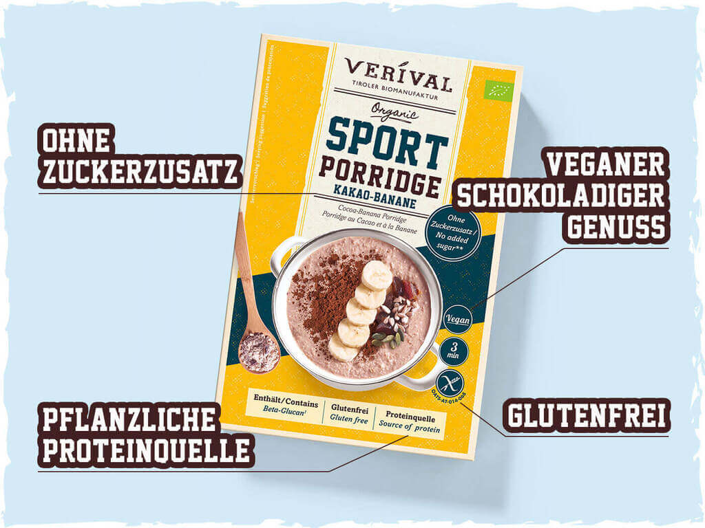 Sportprodukte von Verival - das ideale Proteinfrühstück