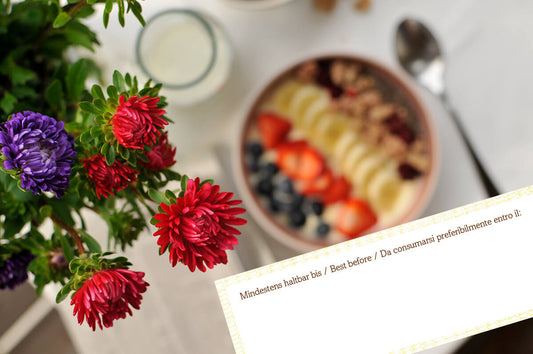 À consommer de préférence avant la date limite de consommation du muesli