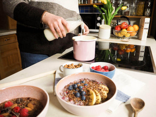 preparazione del porridge di vitamina B