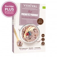 Präbiotisches Porridge Himbeer-Heidelbeer