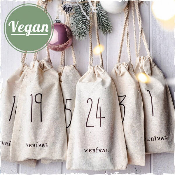 Advent calendar bags vegan