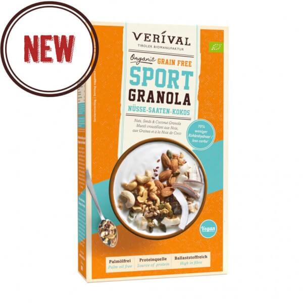 Grain Free Sport Granola with Nuts, Seeds & Coconut