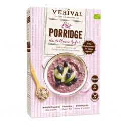 Porridge con <br>Mirtilli neri e Mela 